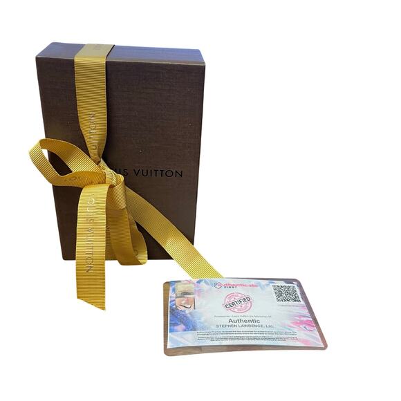 Louis Vuitton Signature LV Monogram Leather Key Case Wallet Brown AS IS - Picture 12 of 13